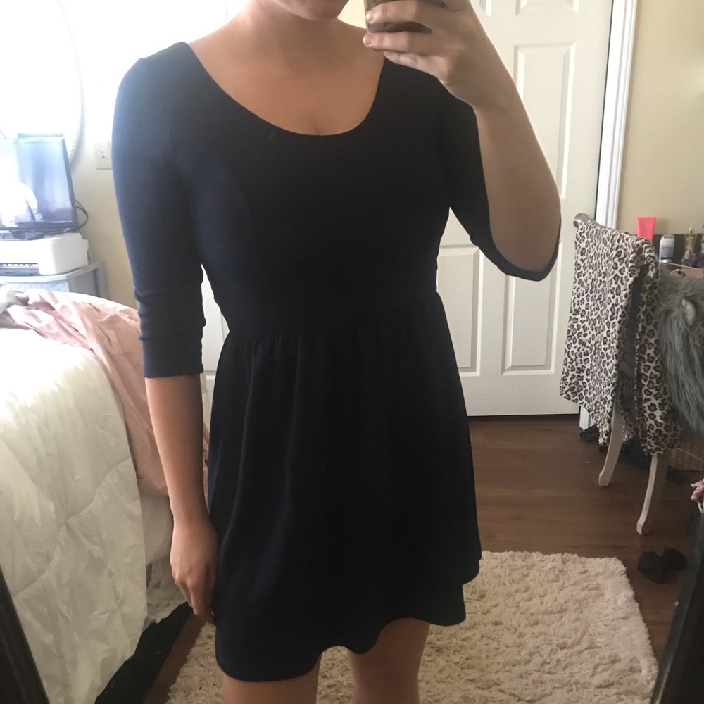 Navy Blue Formal Dress from Francesca’s